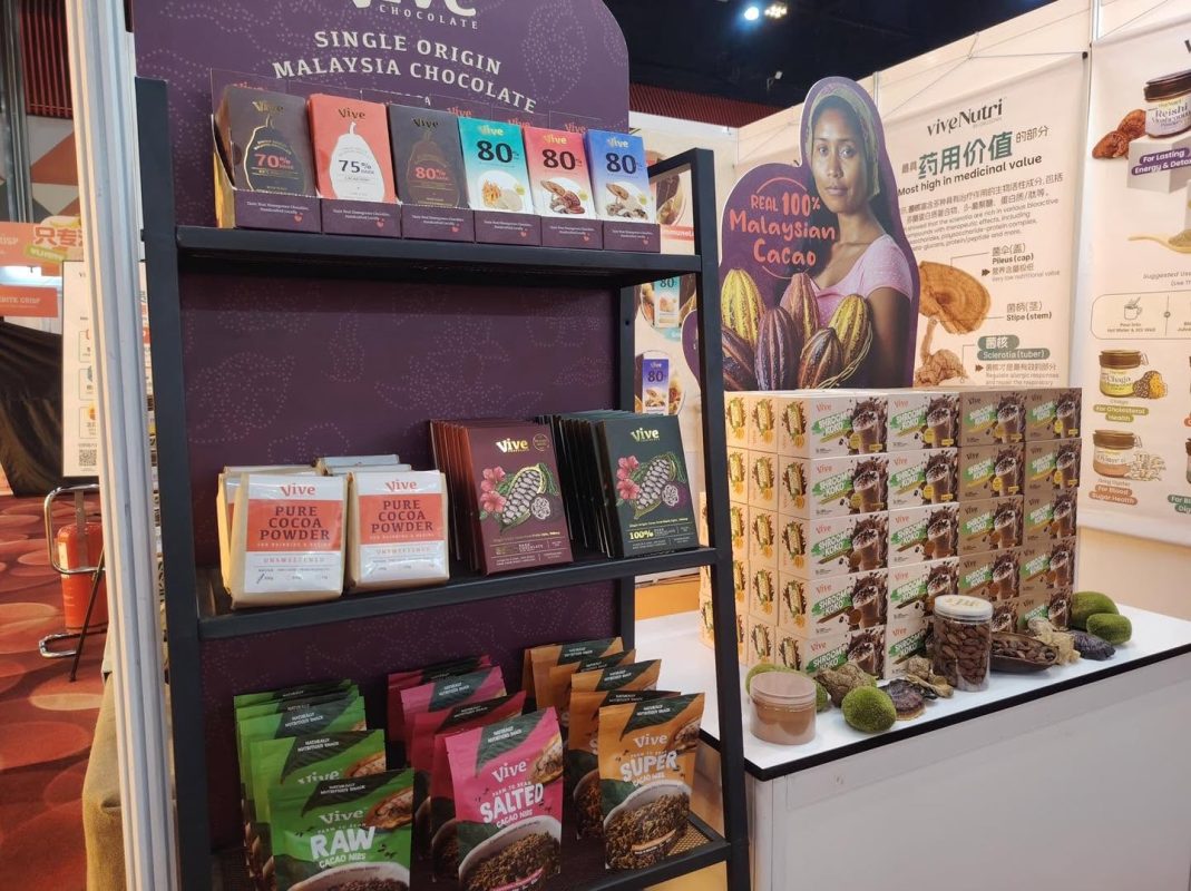 Vive Chocolate and viveNutri booth at Tastefully Food Expo, Sunway Pyramid